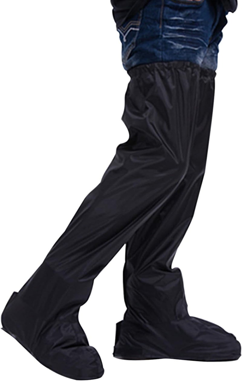 BXT Cycling Waterproof Rain Shoe Cover Over Knee Long Leg Boot Shoe Snow Gaiter Cover for Biking Motorcycle Kids Adults - Image 1